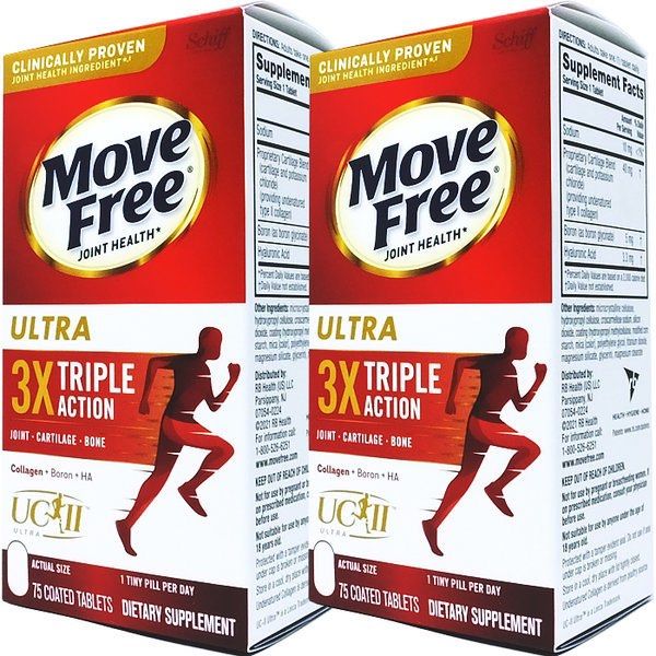 Move Free Ultra Type II Collagen + Boron + HA, Coated Tablets - 37 tablets