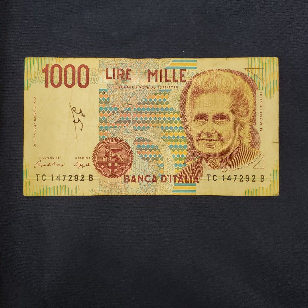意大利舊銀紙利裡拉Italian Lira, 興趣及遊戲, 收藏品及紀念品, 古董收藏- Carousell