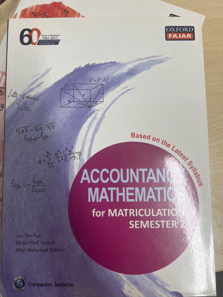 Accounting Mathematics, Hobbies & Toys, Books & Magazines, Textbooks on
