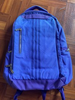 Adidas backpack bag ransel purple neon ungu tas punggung thrift preloved secondhand retro vintage sport