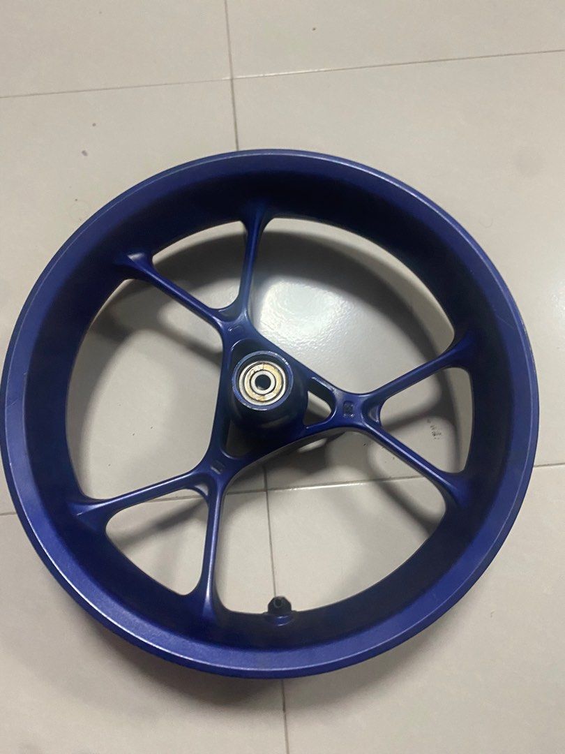 Aerox Blue Rims, Motorcycles, Motorcycle Accessories on Carousell