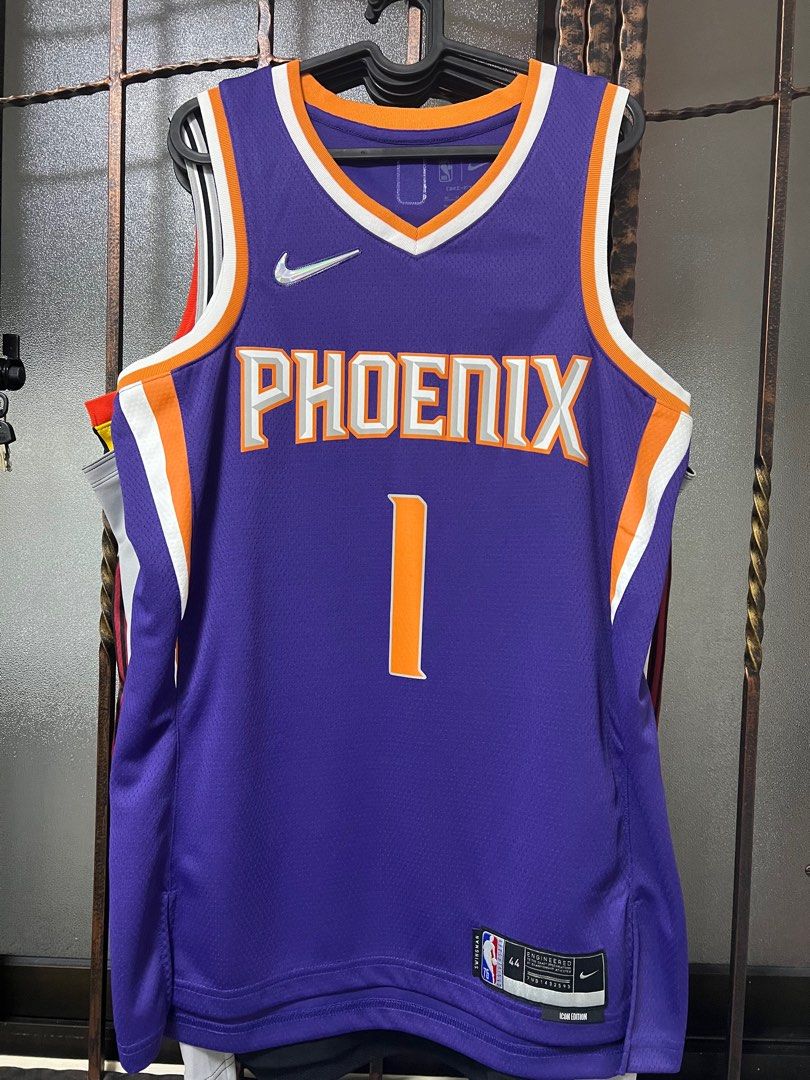 New 2021 NBA Phoenix Suns Devin Booker Nike Icon Edition Swingman