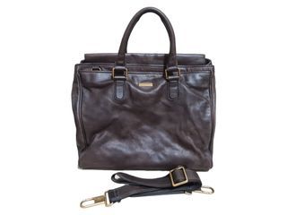 AUTHENTIC GIORGIO ARMANI LEATHER MEN’S TOTE / SOFT BRIEFCASE / BAG - RARE