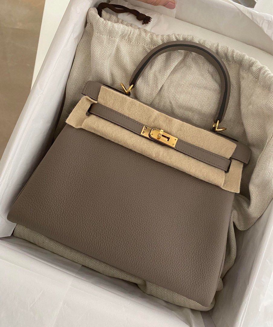 Hermes Kelly togo 3G Alezan Gold Hardware 25cm Full Handmade in