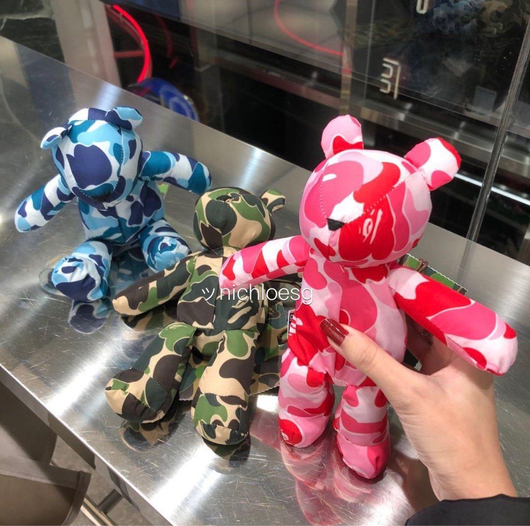 A BATHING APE ABC CAMO BEAR ECO BAG ピンク BAPE ABC CAMO BEAR ECO