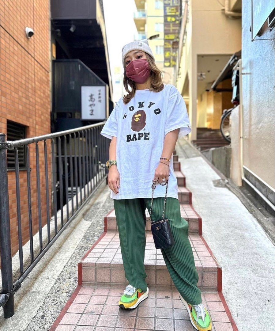 Bape shirt on person cheap
