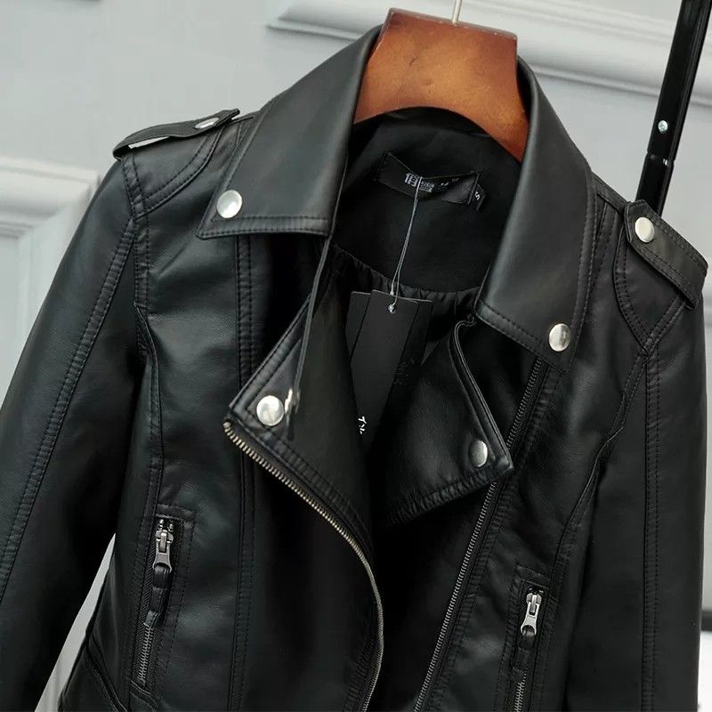 Pu leather new arrivals jacket womens