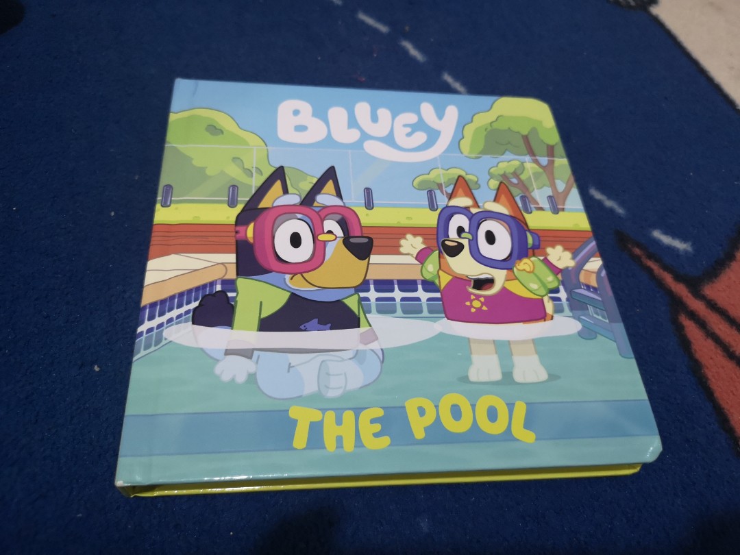 Bluey Board book The Pool, Hobbies & Toys, Books & Magazines, Children ...