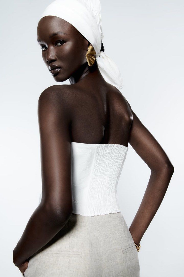 Zara EMBROIDERED CORSET DRESS