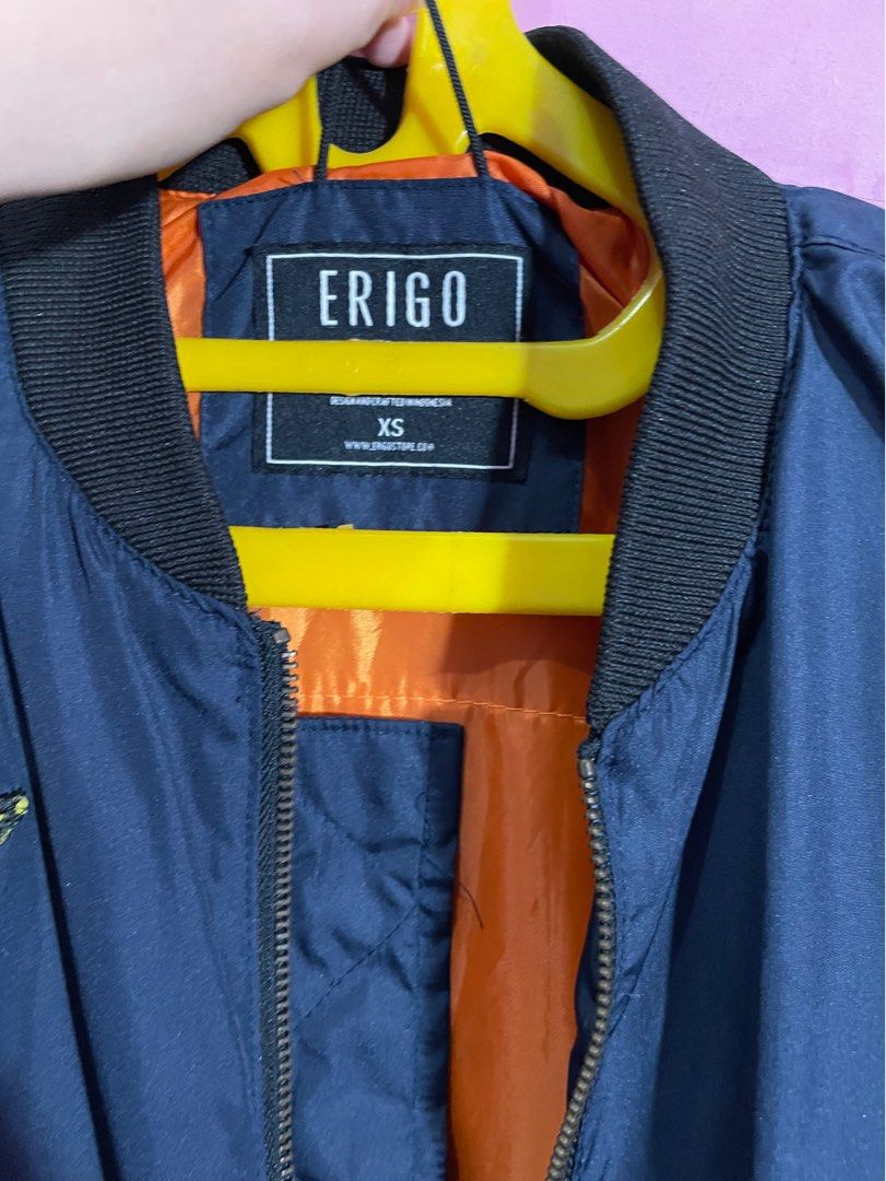 Bomber Jacket Erigo, Fesyen Wanita, Pakaian Wanita, Baju Luaran di