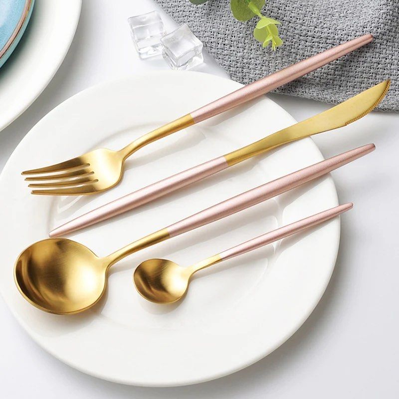 BOULEVARD Stainless Dinnerware Set, Furniture & Home Living