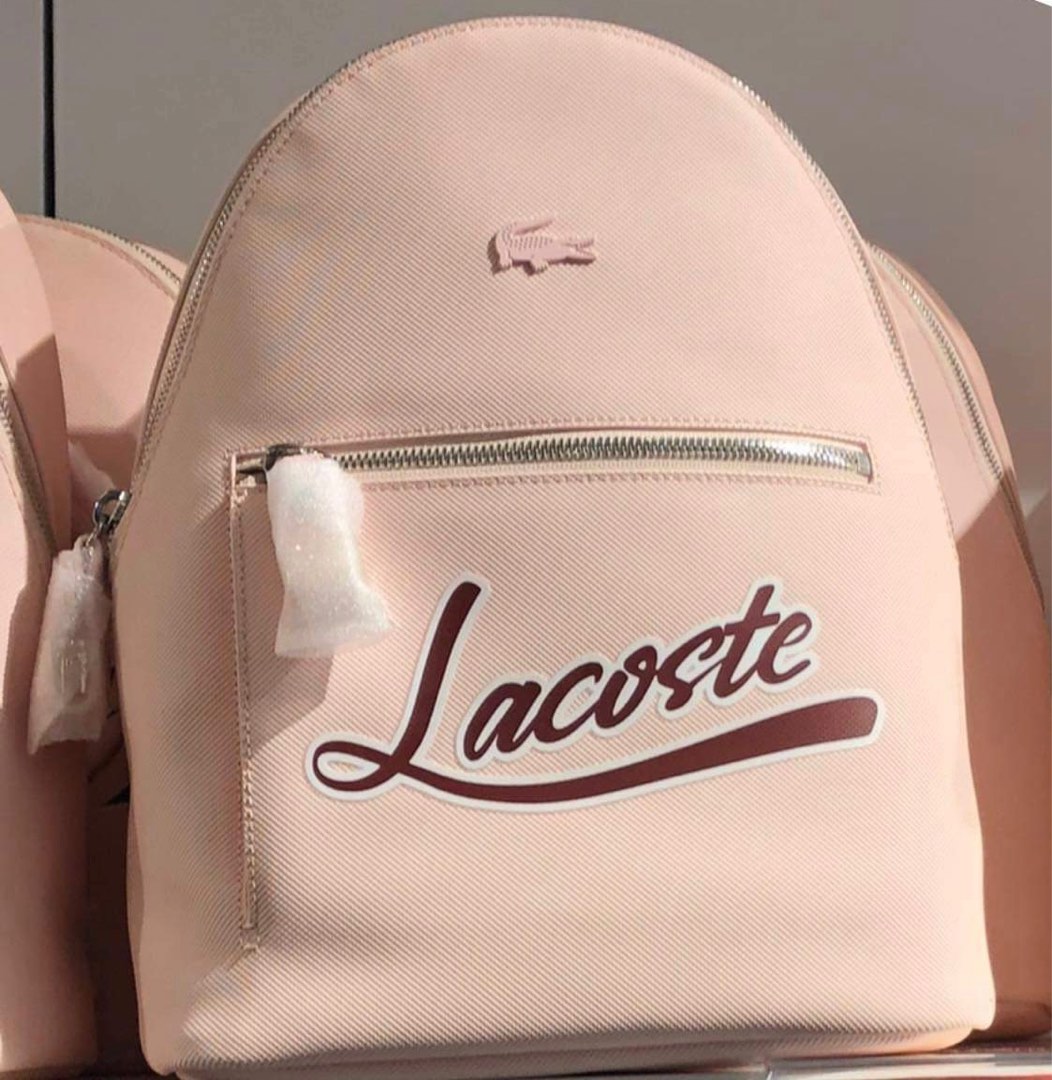 Lacoste pink on sale backpack