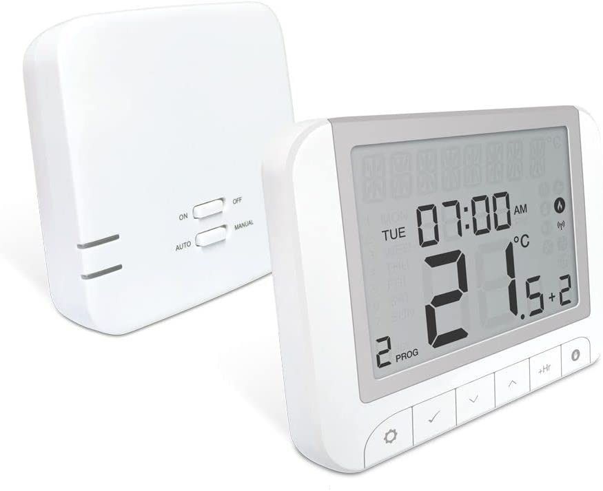 C1378] Salus Controls RT520RF Wireless Thermostat, Boiler Plus Compliant  Digital u0026 Electronic Room Thermostat - White, Health u0026 Nutrition,  Thermometers on Carousell