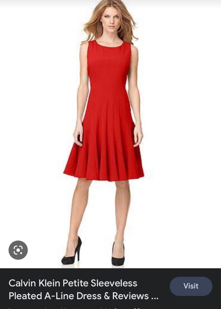 Ck hot sale red dress