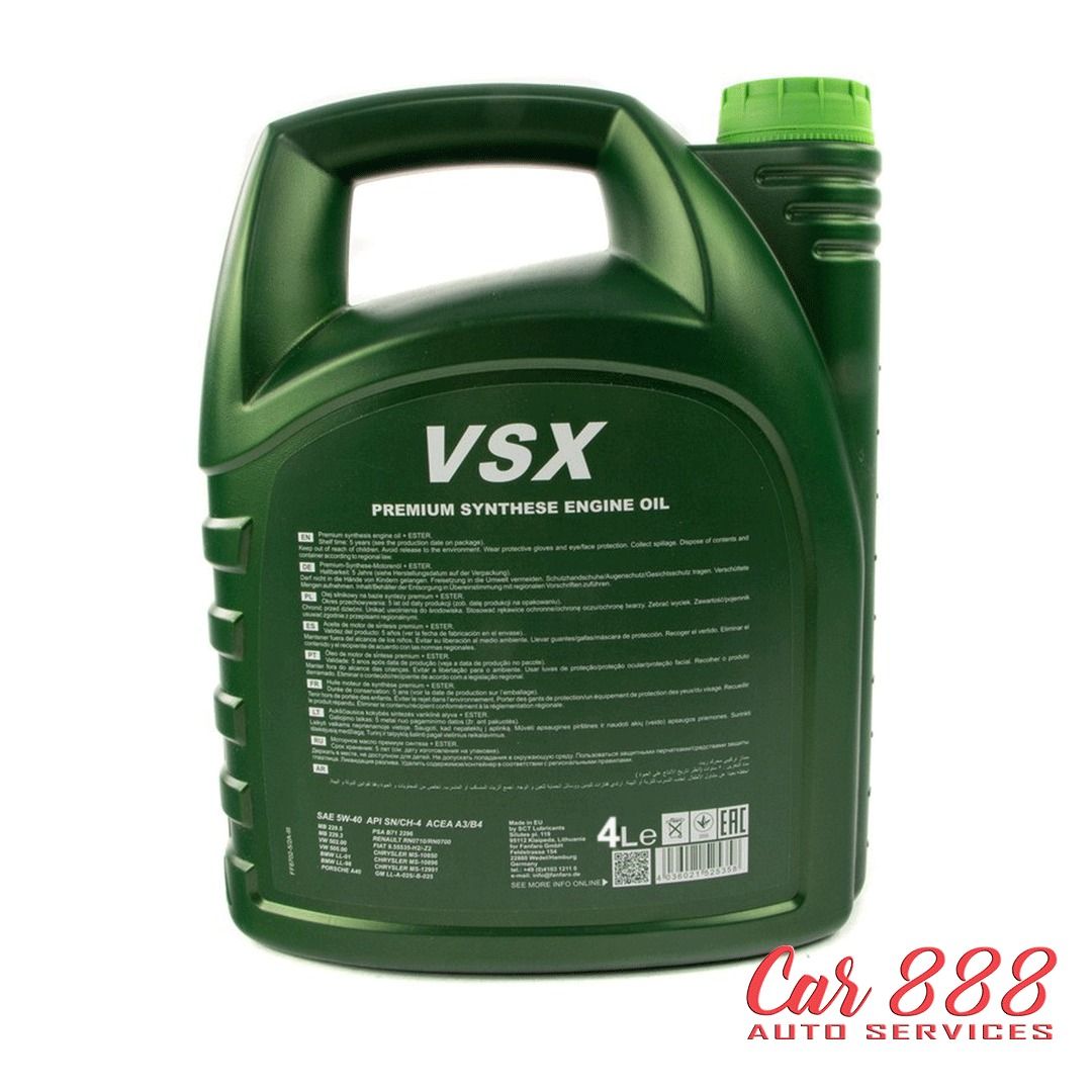 Car Engine Oil - FANFARO VSX 5W-40 - 4L, Car Accessories, Car Workshops ...
