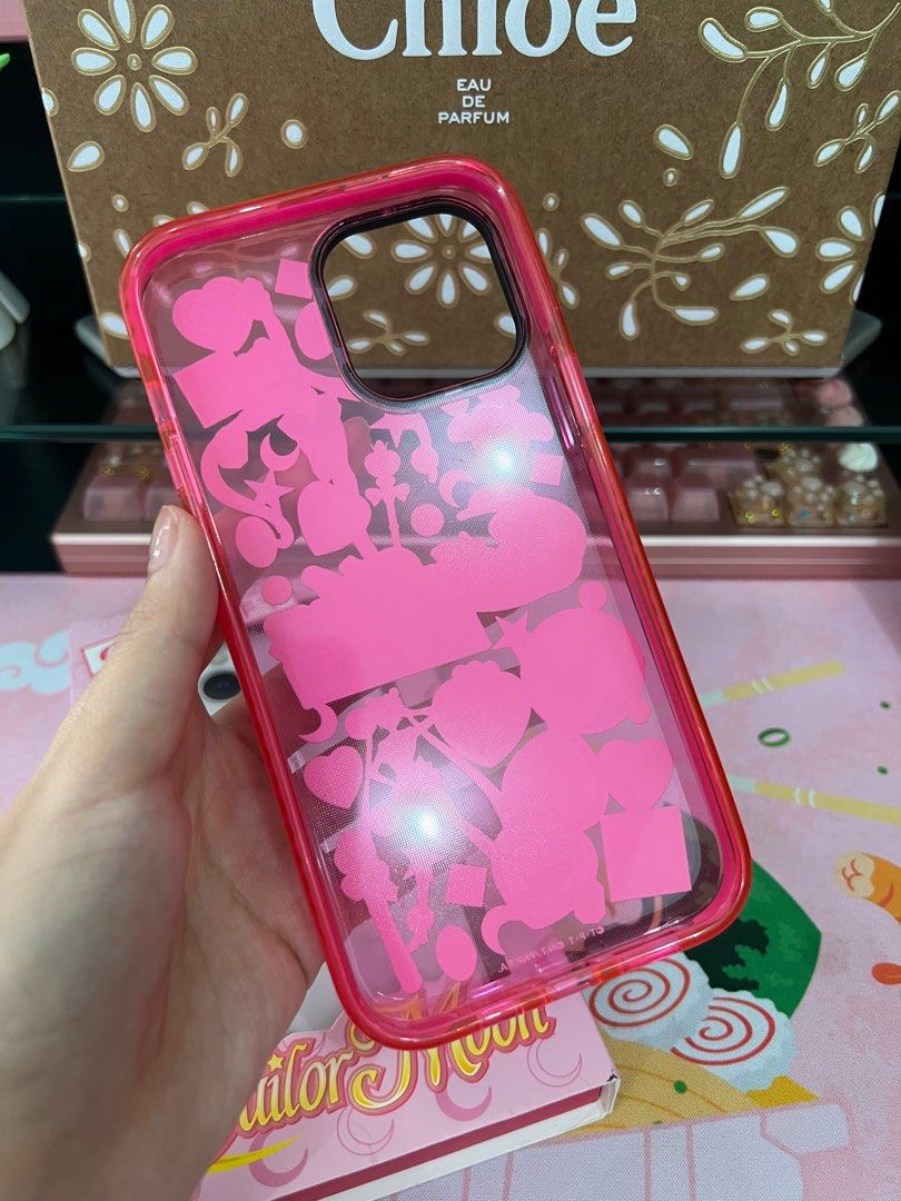 CASETiFY Collab Sailor Moon Stickermania Impact Case in Hot Pink for