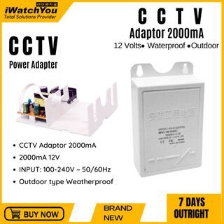 CCTV Adaptor 2000mA 12V Outdoor