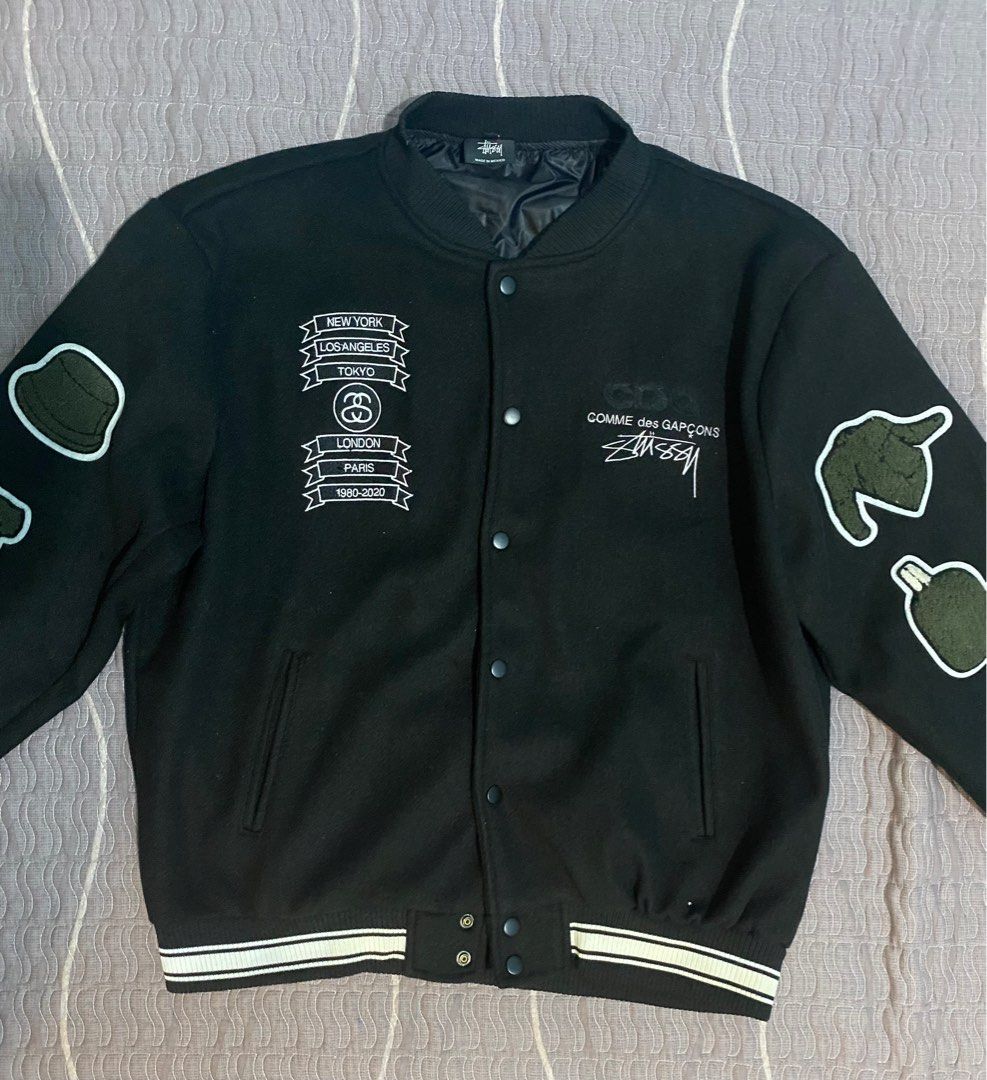 CDG x stussy varsity jacket (Copy), Men's Fashion, Coats, Jackets and ...