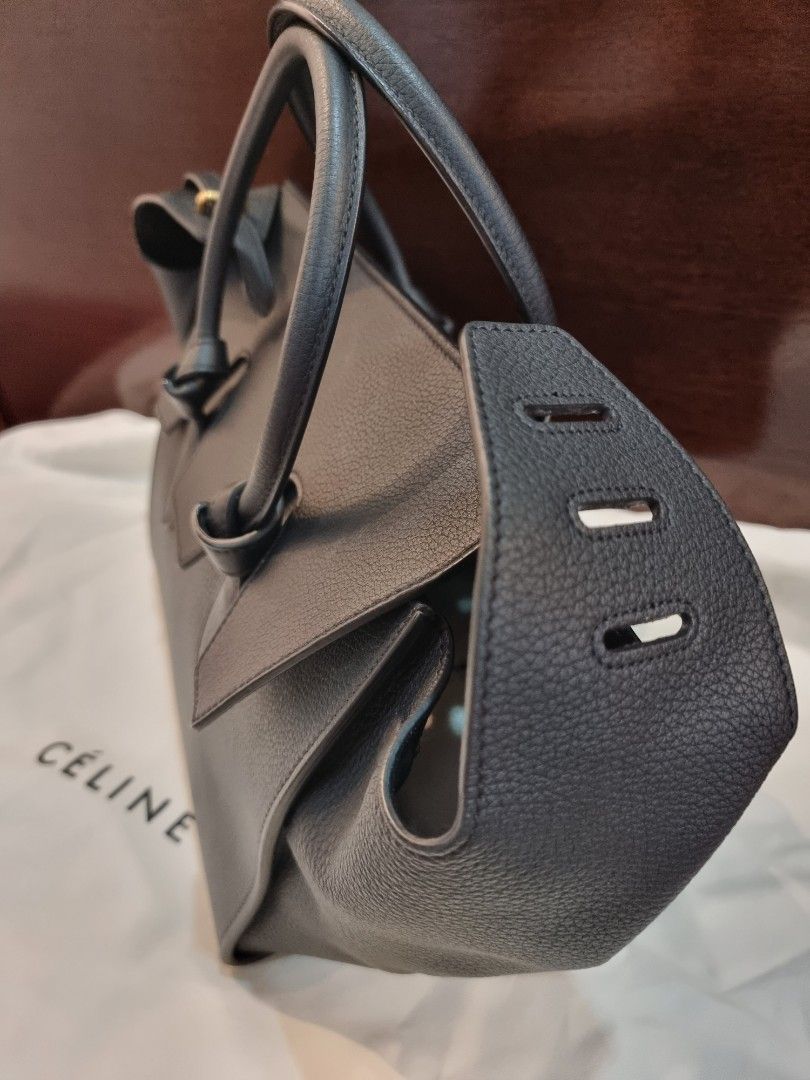 CELINE MINI TIE TOTE BLACK CALFSKIN GHW EXCELLENT CONDITION HARDLY USE Negotiable