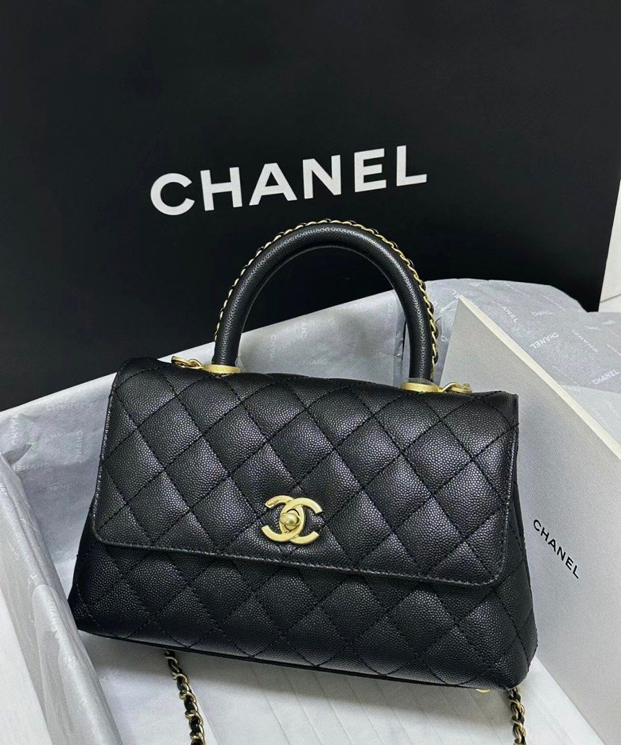 Chanel Coco Handle Small 23P, Luxury, Bags & Wallets on Carousell