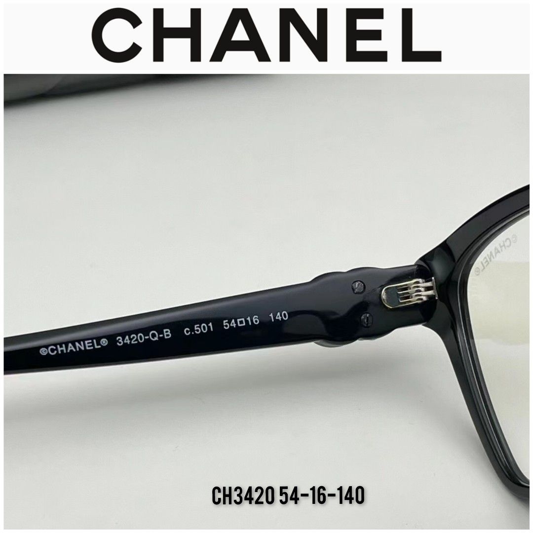 Chanel spectacles eyewear leather logo, Women's Fashion, Watches