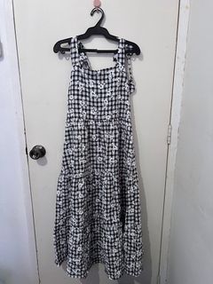 Checkered maxi dress