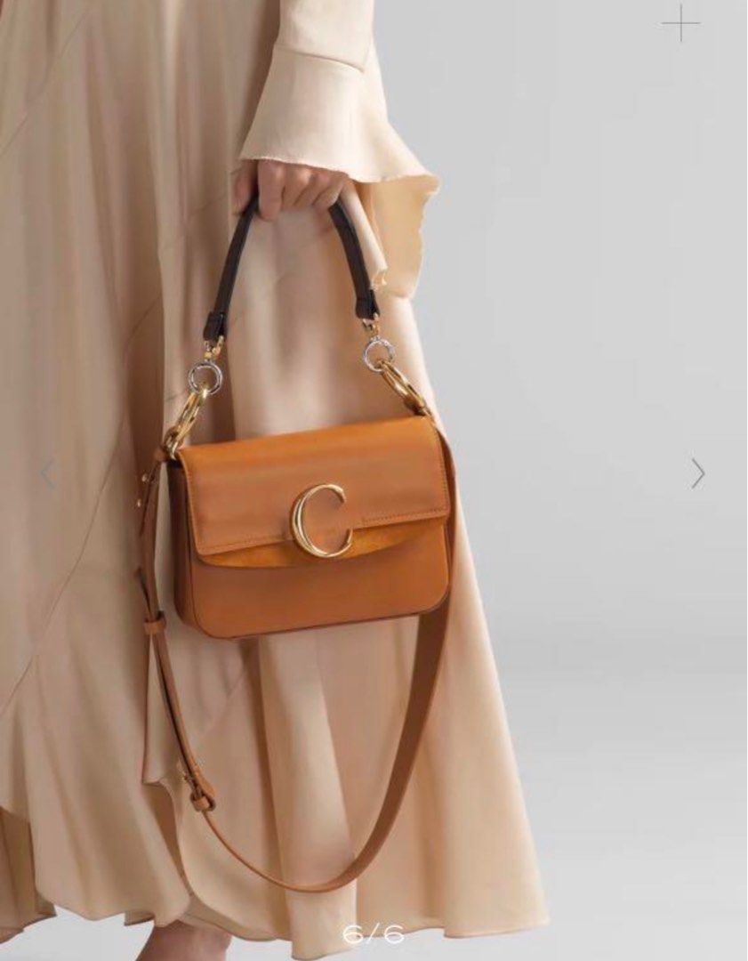 Chloe c Double carry Bag in camel 70 new Carousell