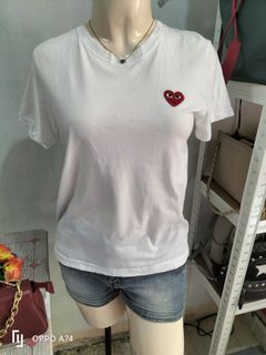 Comme Des garcons play heart logo t-shirt