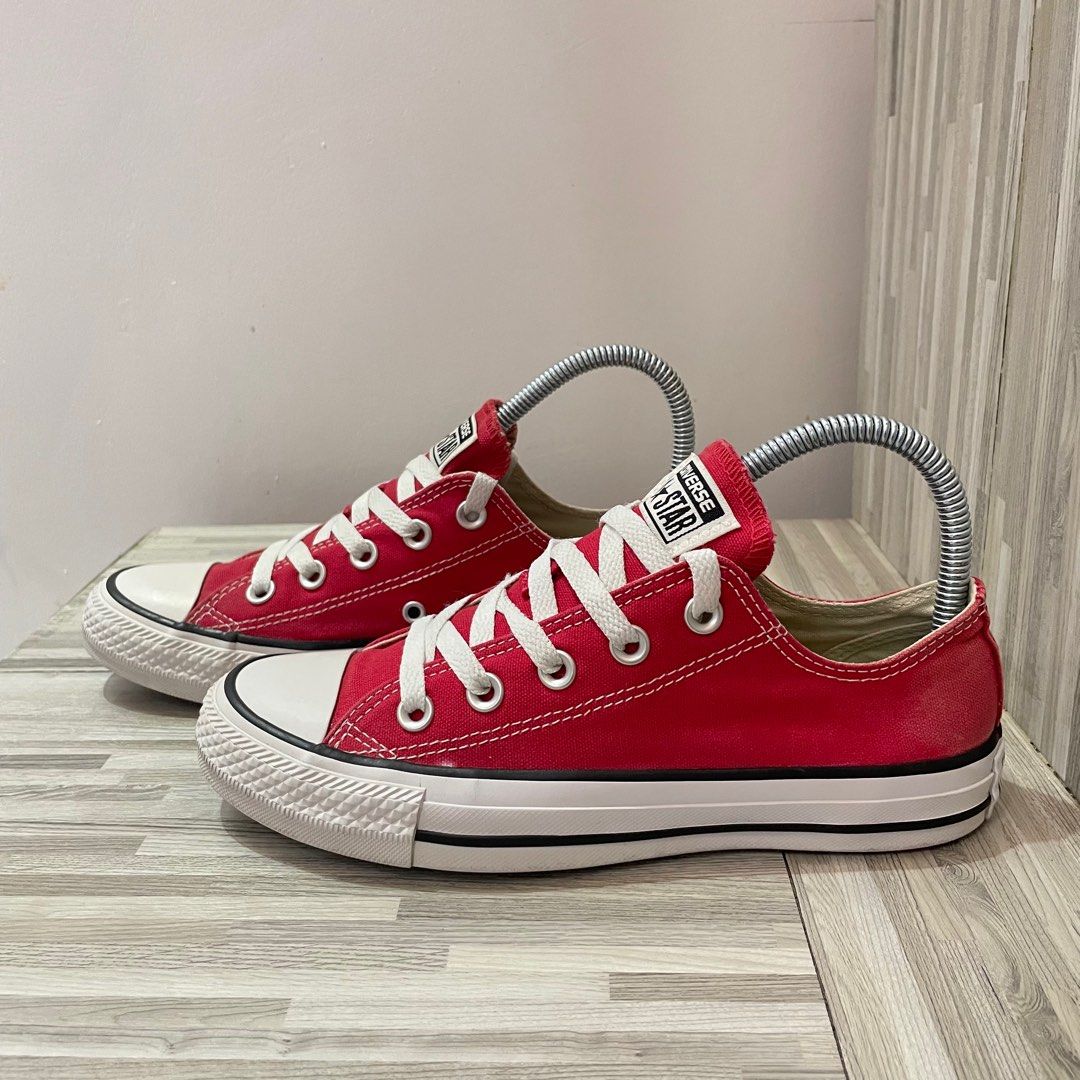 pas Profit radar Converse Chuck Taylor All Star Red Canvass Low Cut Sneakers Unisex 23cm,  Women's Fashion, Footwear, Sneakers on Carousell