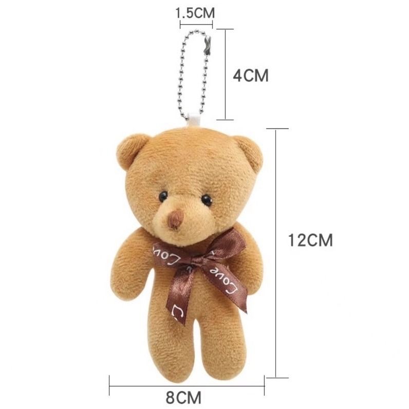 Cute Teddy Bear With Keychain Hanging Ornaments STR0975 Hobbies