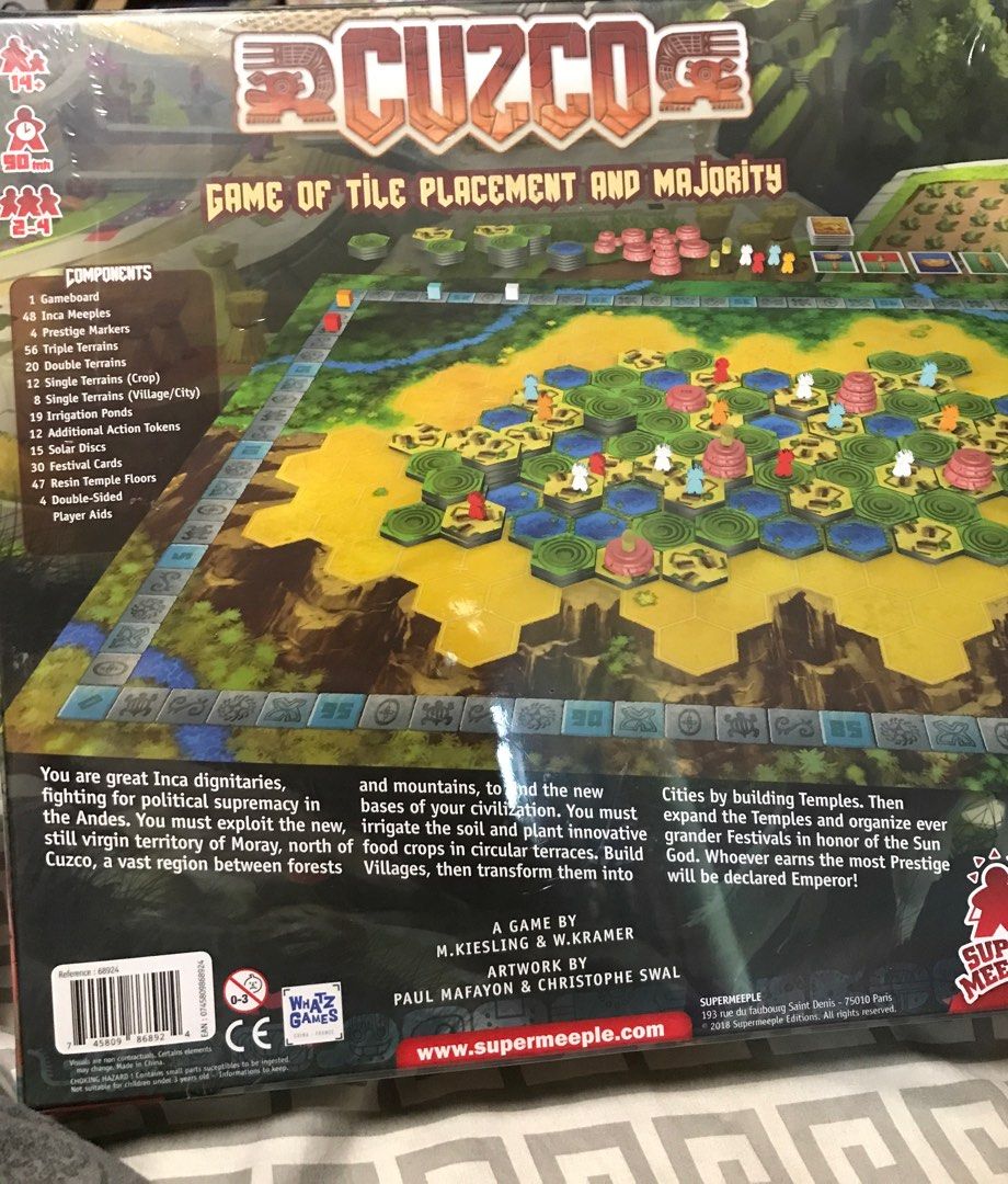 Cuzco Board game by Michael Kiesling and Wolfgang Kramer, Hobbies
