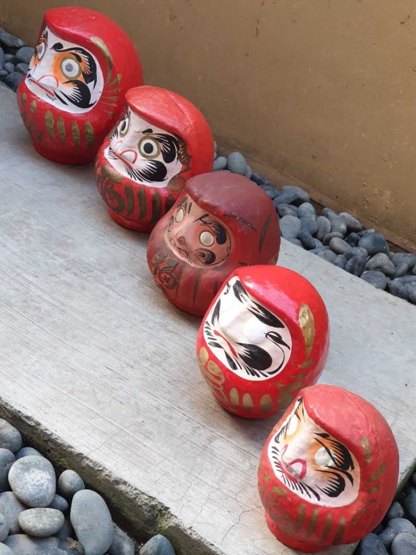 Daruma 5pcs Collection, Hobbies & Toys, Memorabilia & Collectibles