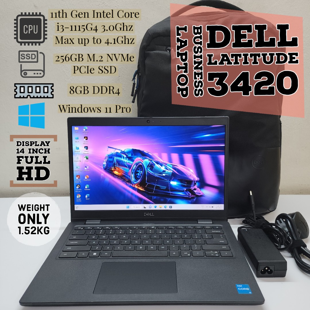 Dell Latitude 3420 Business Laptop Core i3 11th Gen / 8GB RAM DDR4