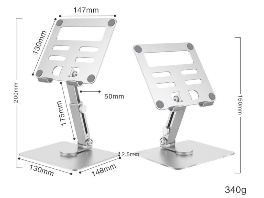Desktop Tablet PC Bracket Aluminium Alloy Heat Dissipation Thermal ...