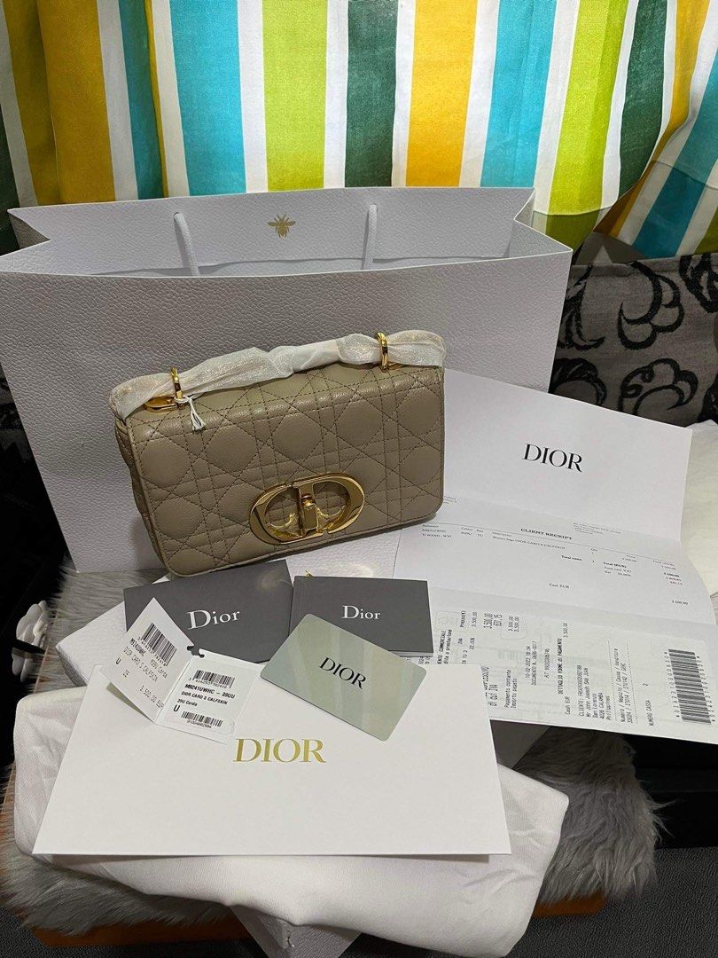 Christian Dior Lady Dior Medium Bag Corda Beige Cannage Lambskin