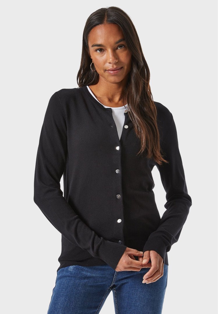 Dorothy Perkins Black Cardigan Women s Fashion Tops Longsleeves on Carousell