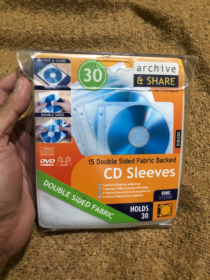 Double sided fabric cd sleeves, Audio, Portable Audio Accessories on