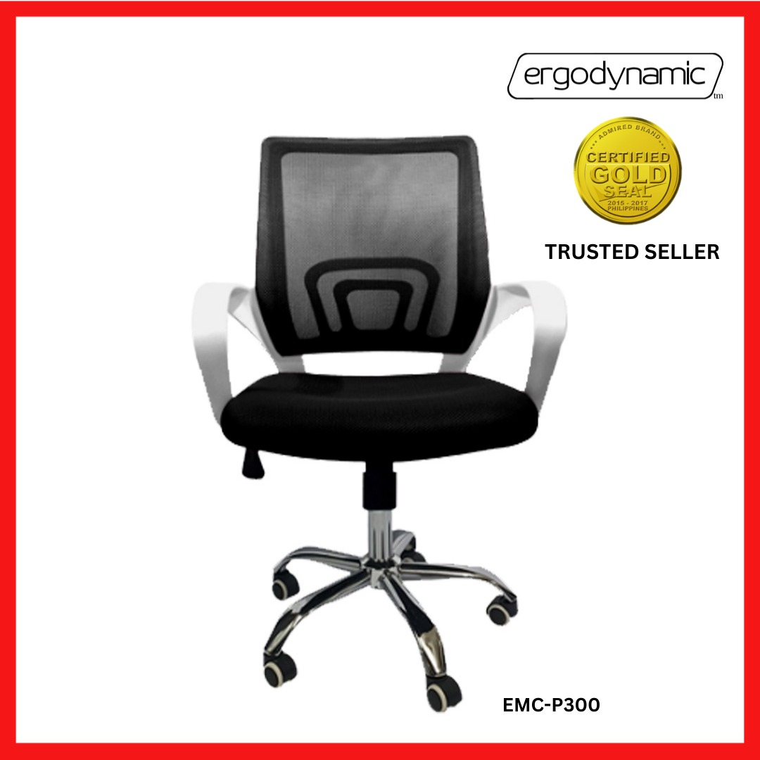 Ergodynamic EMCP300 Mesh Chair, Mid Back Chair, Executive Chair, Work