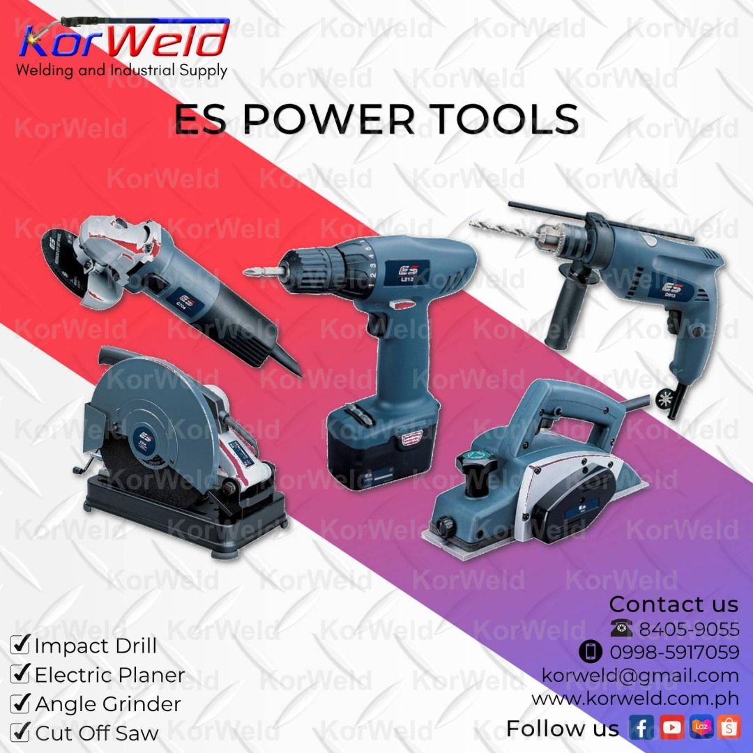ES Power Tools Impact Drill, Hammer Drill, Angle Grinder, Electric Planer, Cordless Drill