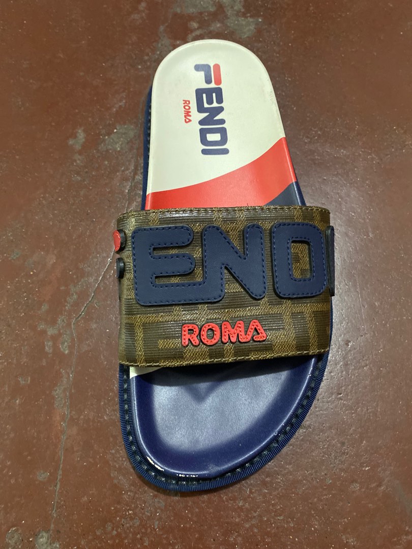 mens fendi slides sale