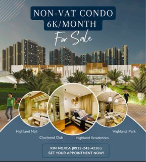 NEW INVENTORY 3k/month Condo 5% Off NON VAT CONDO Pasig-Cainta, Antipolo, Sta Lucia, Taytay, Cubao, Marikina, Eastwood