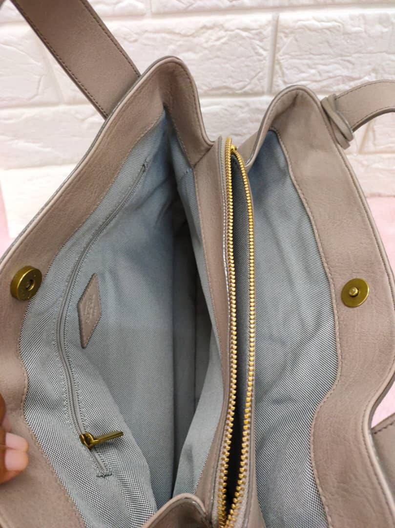 Fossil maya leather outlet satchel