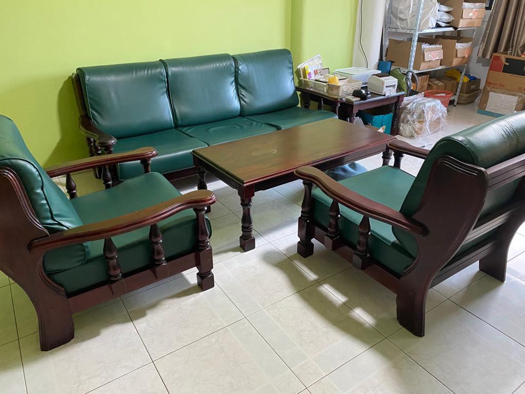 Free sofa set, Furniture & Home Living, Furniture, Sofas on Carousell