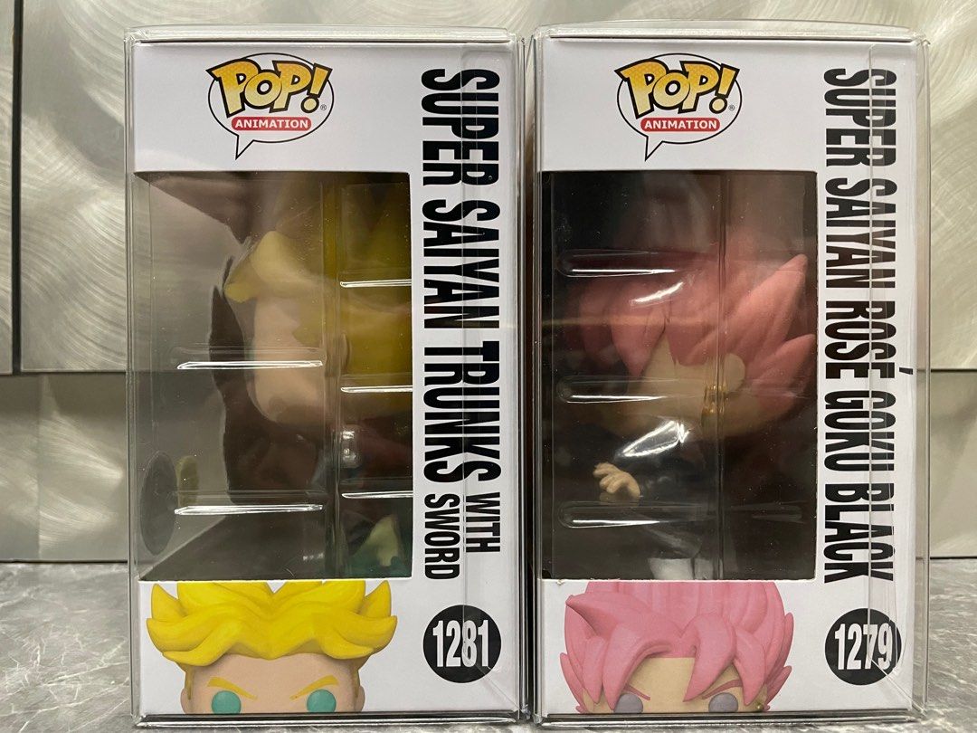 Funko Pop 1281 1279 Dragonball Super Trunks & Rose Goku Black