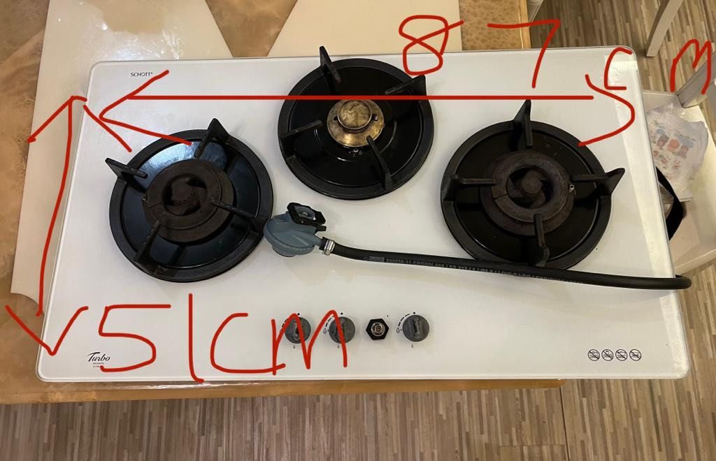 Gas Stove with 3 burner (Turbo), TV & Home Appliances, Kitchen