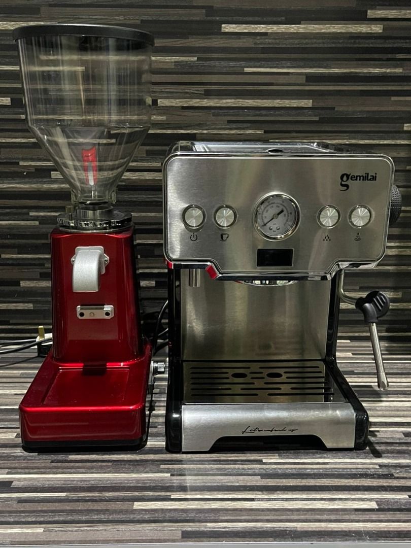 Gemilai Coffee Machine and Raccea Grinder, TV & Home Appliances
