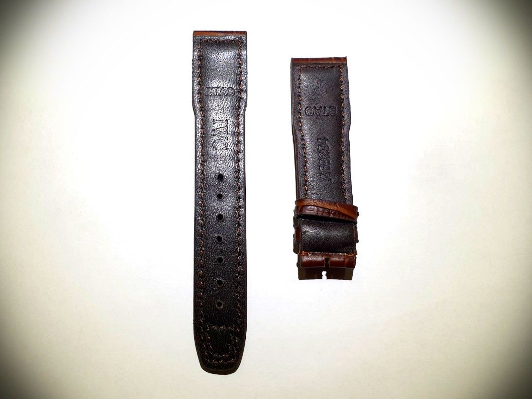 Genuine Leather IWC replacement straps, Men's Fashion, Watches
