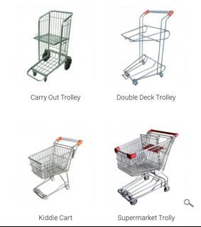 Grocery pushcart pushcarts push cart carts TROLLEY TROLLEYS supermarket 100L CAPACITY 9500 PESOS each