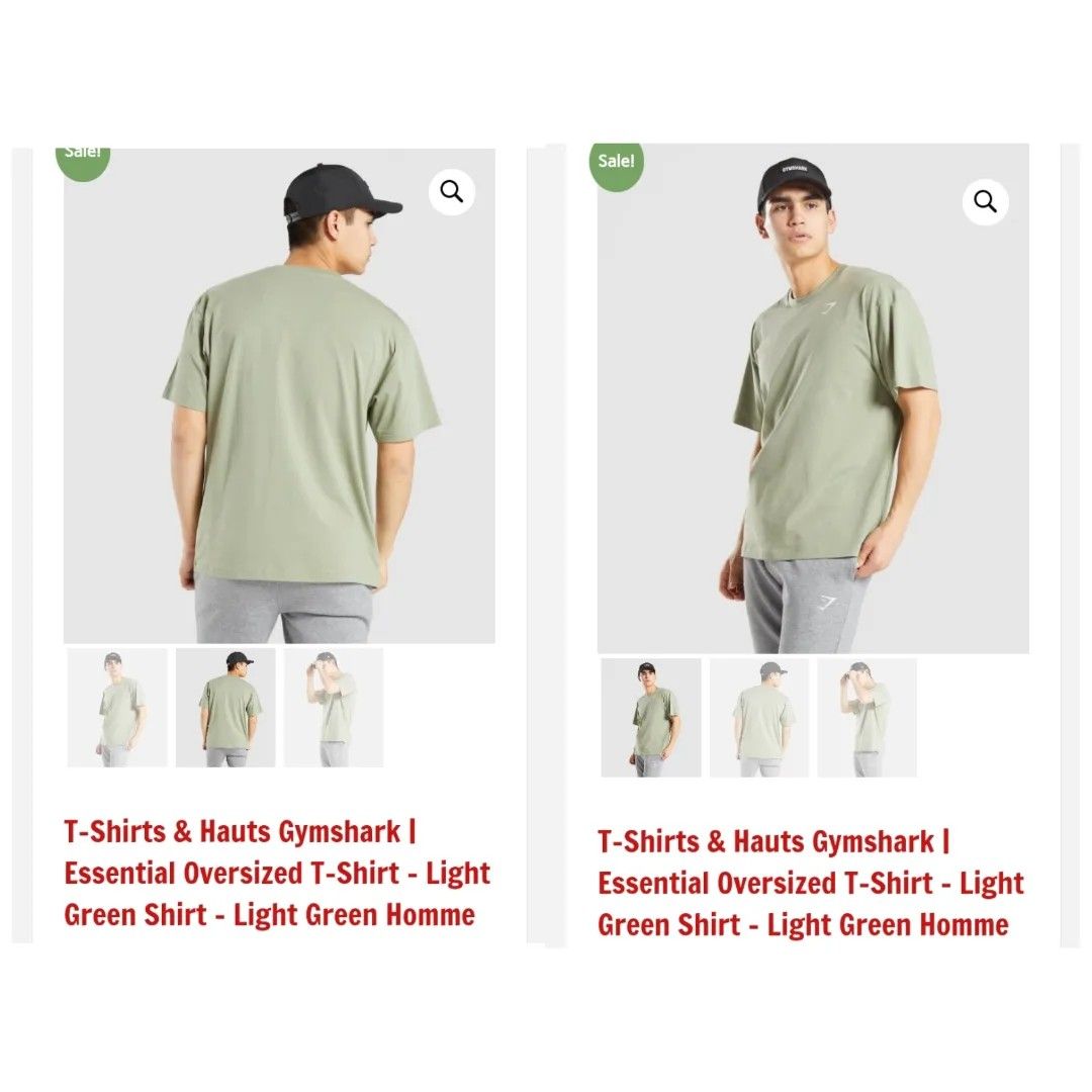Gymshark Essential OS T-shirt, Men's Fashion, Tops & Sets, Tshirts