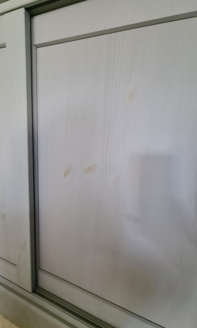 Havsta storage with sliding glass doors, Furniture & Home Living